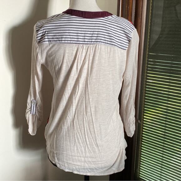 Tiny | Anthropologie Sima Aztec Ikat Henley Size S - Picture 7 of 8